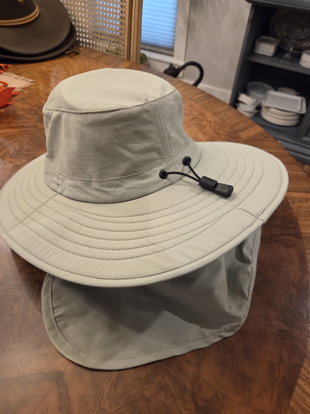 L.L. Bean Sage Green Sun Boonie Hat with Neck Flap